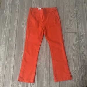 Urban Outfitters BDG Coral Orange Flare Capris Size 26